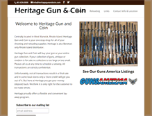 Tablet Screenshot of heritagegunandcoin.com